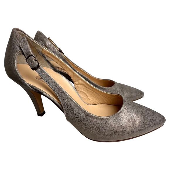 Paul Green Contessa Smoked Brushed Gold Pumps Leather Sz 7 Women's Shoes Career - Picture 10 of 16